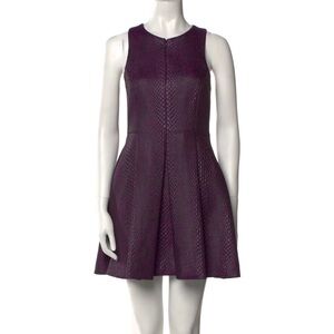 Tibi Cobra Jacquard Sleeveless Dress in Purple | Size: 6